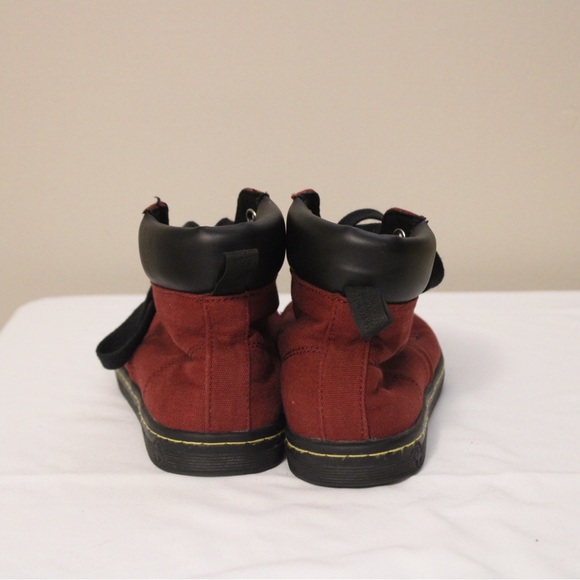 Dr. Martens Red and Black High Top Sneakers Women’s Size 8 - Picture 3 of 6